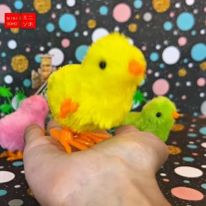Mainan Anak Ayam Lucu Berjalan Model Putar Wind Up Chick Plush Animals Toy Kids Boy Girl