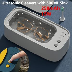 Ultrasonic Jewelry Eyeglasses Watches Cleaner 3 Gear Cleaning Machine for Makeup Brush Necklace Vibration Mini Washing Machine