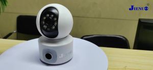 JIENUO | 4MP Dual Lens PTZ WiFi Security Camera Version Dual Screen Auto Tracking Full Color Night Vision Wireless CCTV Camera ICSee