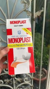 CHÍNH HÃNG - Băng cá nhân MONOPLAST (Hộp 100 miếng) - Thái Lan