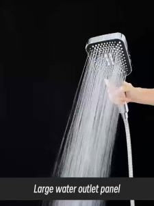 Adjustable Shower Head 3 Mode Rainfall Shower Large Flow Showerhead High Pressure Water Saving Shower Mixer Bathroom Accessories