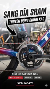Sang dĩa Sram chuẩn chính hãng mẫu bắt trực tiếp dành cho xe đạp