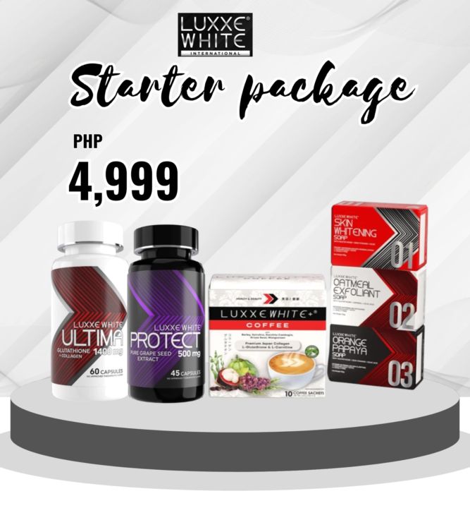 luxxe white enhanced glutathione capsule lazada STARTER PACKAGE GLOW UP PACKAGE (FREE MEMBERSHIP) epithalon peptide mechanism telomerase double strength Size:30 ml x 3