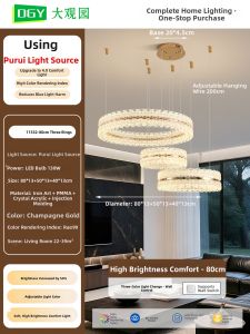DGY | Luxury Modern Minimalist Creative Eye-protecting Chandelier