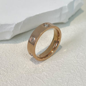CLIBER 1 Pair Jewelry Gold Stainless Steel Wedding / Couple wedding jewelry Rings newcln