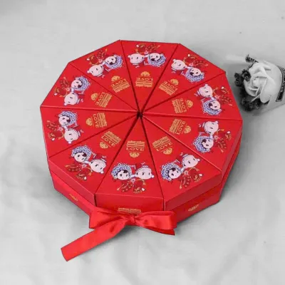 Hộp bánh phu thê võ hộp tam giác đựng bánh đựng trà