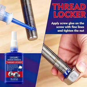 LOOLIFL | 50ml Threadlocker Screw Glue Quickly Cured Thread Locking Agent Anaerobic Adhesive Corrosion-Resistant Anti-Loosening Glue