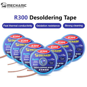 MECHANIC R300 Desoldering Mesh Braid Solder Wick Wire 1.0mm/1.5mm Width For Mobile Phone PCB BGA Chip Repair Tools