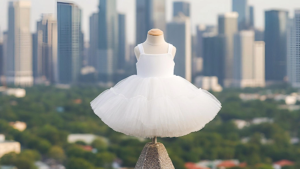 Váy Bé Gái Trắng TN30623001 Thiết Kế Cao Cấp Nhiều Lớp Bồng Bềnh Phù Hợp Với Trẻ Em Thanh Nhi Fashion