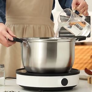 Panci Kuping Tutup Kaca Stainless & Panci Sup Enamel