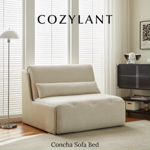 Cozylant Concha Electric Sofa / Sofa Bed for Living Room / White Grey/ Foldable Sofa for Study Room / Electric Sofa Recliner /Multifunctional Sofa