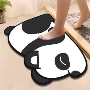 Thickened Cartoon Diatom Mud Bathroom Absorbent Floor Mat Quick Dry Toilet Bathroom Anti-Slip Mat Foot Pad Home Use Rug