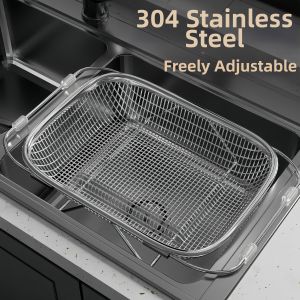 FEIZHUXIANSEN | Expandable 304 Stainless Steel Dish Rack