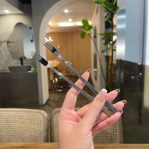 Bộ Nĩa Trái Cây Bằng Thép Không Gỉ 304 Cao Cấp - Nĩa Salad & Tráng Miệng Tinh Tế Cao Cấp - Nĩa Bít Tết & Cà Phê Gia Dụng - 2/4 Chiếc