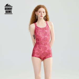 BUNNYBUMS | Womens Chlorine Resistant with Pads One-Piece Racing Swimsuit