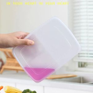 4 Grids Food Fruit Storage Box Portable Compartment Refrigerator Freezer Organizers Sub-Packed Meat Onion Ginger Clear Crisper