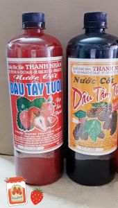 NƯỚC CỐT DÂU TÂY TƯƠI (1000ml) KHÔNG CHẤT BẢO QUẢN KHÔNG HƯƠNG LIỆU.