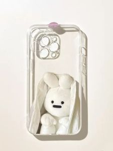 Cute Little Rabbit Phone Case Creative Protective Cover for Huawei P80 Honor 500 Xiaomi 17 Simple Oppo Reno13 Vivo X300 Samsung
