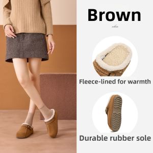 Josiny | Warm Fleece Lined Slip On Slippers