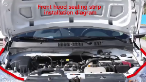 แถบซีลรถยนต์ B-type สองชั้น 5 รูสำหรับรถยนต์ แถบปิดผนึกประตู กาวขอบประตู กาวกันเสียง 20ม