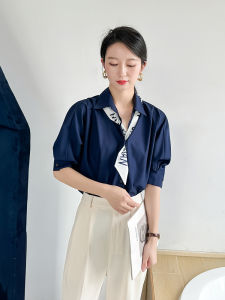 JAJP | Mid-sleeve Elegant Loose Anti-wrinkle Work Shirt Summer