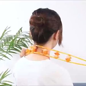 Dây Lăn Massage Vai Cột Sống Lưng / Cổ / Lưng Để Phục Hồi Sức Khỏe 3 Con Lăn Cầm Tay