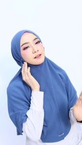 Hijab Instan Bergo Maryam Crinkle Non Pad L Premium