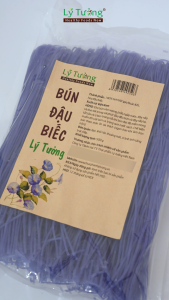 Bún Hoa Đậu Biếc Lý Tưởng 500G - Bún Khô Sạch Healthy - Hàng Loại 1 Sợi To Thơm Ngon Đóng Gói Tiện Lợi