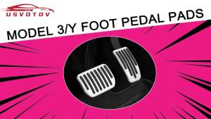 Performance Pedal Pad Accessories Brake Cover for Tesla Model 3 Y Juniper 2024-2026 Non-Slip Protector Aluminum Foot Pedals Pads