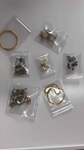 MD-C1274 Plastik Klip Ziplock Tebal Transparan Pouch Penyimpanan Perhiasan Tahan Air Plastik Travel