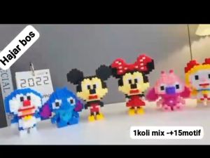 Mainan Nano Block Susun Model DIY Karakter - Bricks DIY Ukuran Sedang 3D Puzzle Toy