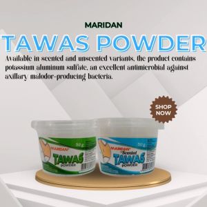 TAWAS DEODORANT POWDER UNSCENTED 1PC