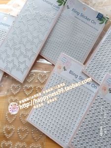 อะคริลิคสติกเกอร์ตกแต่ง 3-6 มม.เปียกครึ่งรอบBall Series Single Grainกลับกาวสะดวกใช้งานง่ายรอบBean