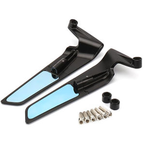 Stealth Naked Mirrors Motorcycle Wing Rearview Mirror Universal Mirror M8/M10 Mounting Bolts For Yamaha FZ1NFZ6FZ8Ninja 250300ZX6RZX10R HONDA SUZUKI KAWASAKI NINJA650