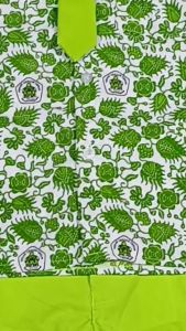 Setelan Seragam Batik Hijau Sekolah PAUD Nasional Lengan Pendek Anak Laki-Laki