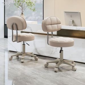 เก้าอี้หมุนได้ ปรับได้ สำหรับร้านเสริมสวย ร้านตัดผม ร้านทำเล็บ ร้านอาหาร ร้านบาร์ ที่นั่งทำงานขนาดใหญ่ ที่นั่งทำงานแบบมืออาชีพ