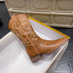 MIFULIAN | Embroidered Western Style Cowboy Summer Boot