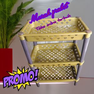 harga diskon!!! Rak Mini Susan Susun 3 Gold Rak Bumbu Rak Makeup