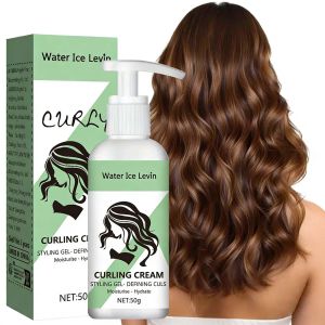 Curling Cream Moisturizing Curly Hair Elastic Styling Hair Conditioner Neutral Suitable for All Hair Type Transform Frizz into Defined Hydrated Bouncy Curl