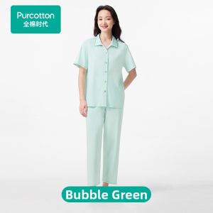 Purcotton | Cool Cotton Water Light Long Womens Home Wear