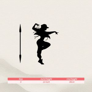 CIFbuy | CIFBUY Hip Hop Dancer Metal Wall Art Dynamic Graffiti Sculpture Bedroom Decor