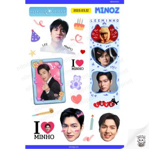 สติ๊กเกอร์ ลีมินโฮ Lee Min Ho Fanart Sticker | ขนาดA6 สีสวย กันน้ำ ไดคัท