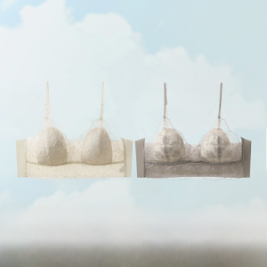 MiiOW | เสื้อชั้นในสายเดี่ยวคอวีลูกไม้บางเฉียบสำหรับผู้หญิง ทรงกระต่าย ทรงเข้ารูป ฤดูร้อน ทรงเข้ารูป เซ็กซี่ ลำลอง ฤดูร้อน 2025