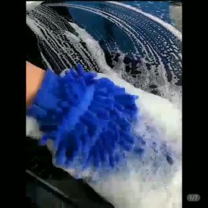 1pcs SARUNG TANGAN LAP MICRO FIBER CENDOL MICROFIBER 2 SISI SERBA GUNA Lap Mobil - Warna Random