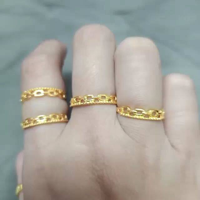 CINCIN SAUH PADU EMAS 916 1g-2g | Lazada