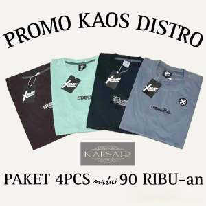 PAKET 4pcs 90 RIBU-an KAOS DISTRO MOTIF SIMPLE BRANDED Paket 4 Pcs 90 Ribu-an Kaos Distro Mix Brand Pria dan Wanita/Kaos Distro Polos/Kaos Distro Terlaris/Atasan Pria motif/Kaos Distro Terlaris