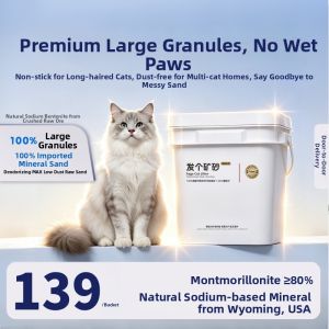 Fager | natural kitty Long-Hair-Cat Specific Clay Litter Natural Spongolite Deodorizing Dust-Free Quick-Clumping 12kg
