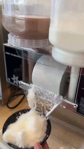 เครื่องทำบิงซูเกาหลี เครื่องทำบิงซู แบบเส้นสายไหม บิงซูเกล็ดหิมะ ZB-XBJ60 ตัวเล็ก Korean Snowflake Ice Maker เครื่องทำน้