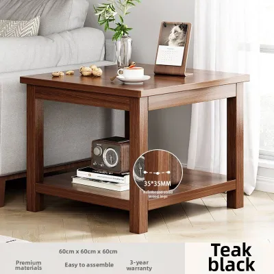 Real Wood Side Table for Small Living Room or Bedroom