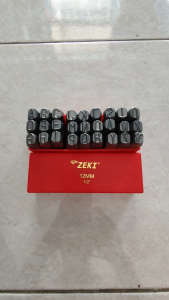 Alat Ketok Huruf 12mm Zeki Japan Letter Punch Zeki Huruf Ketok 12mm Zeki Japan